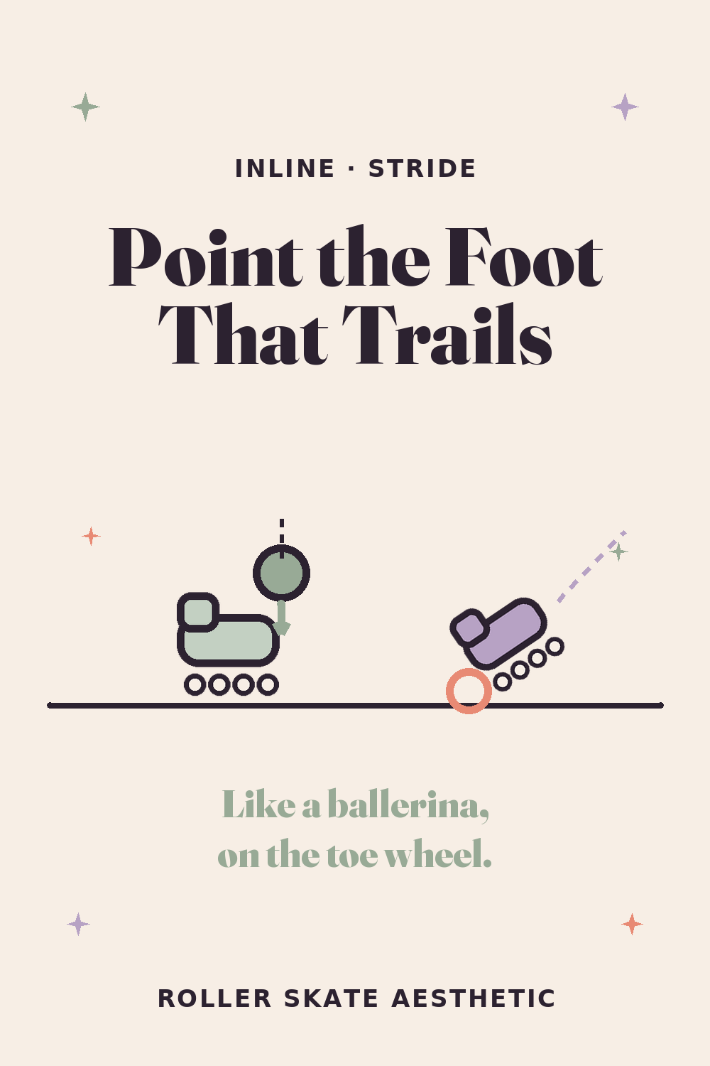 Point Your Trailing Foot Like a Ballerina