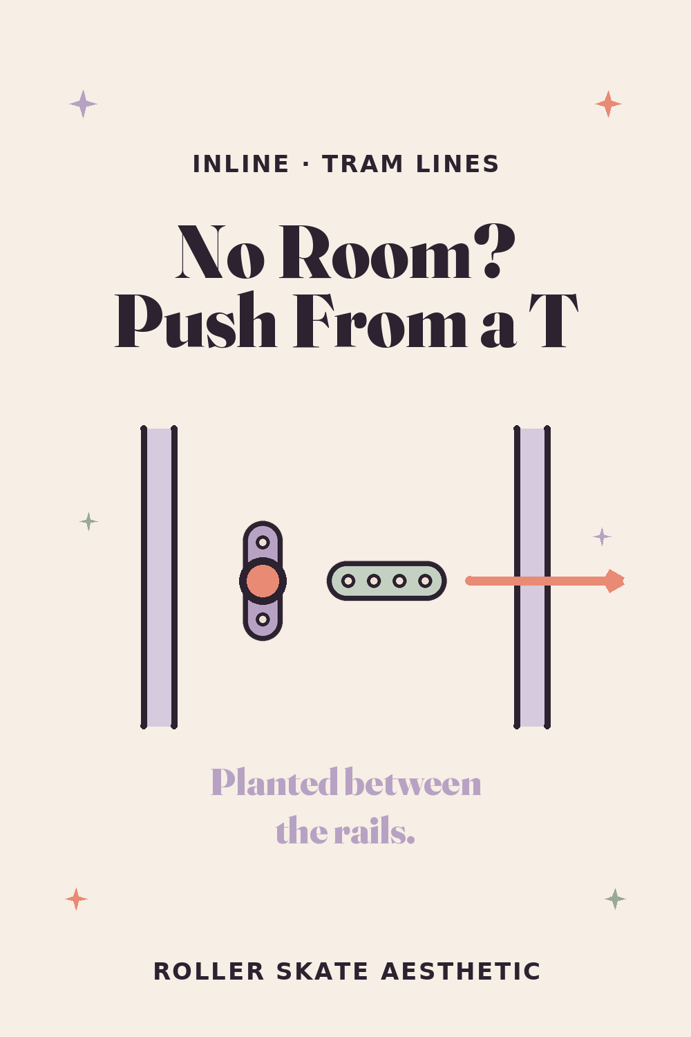 No Room to Build Speed? Push From a T Between the Rails