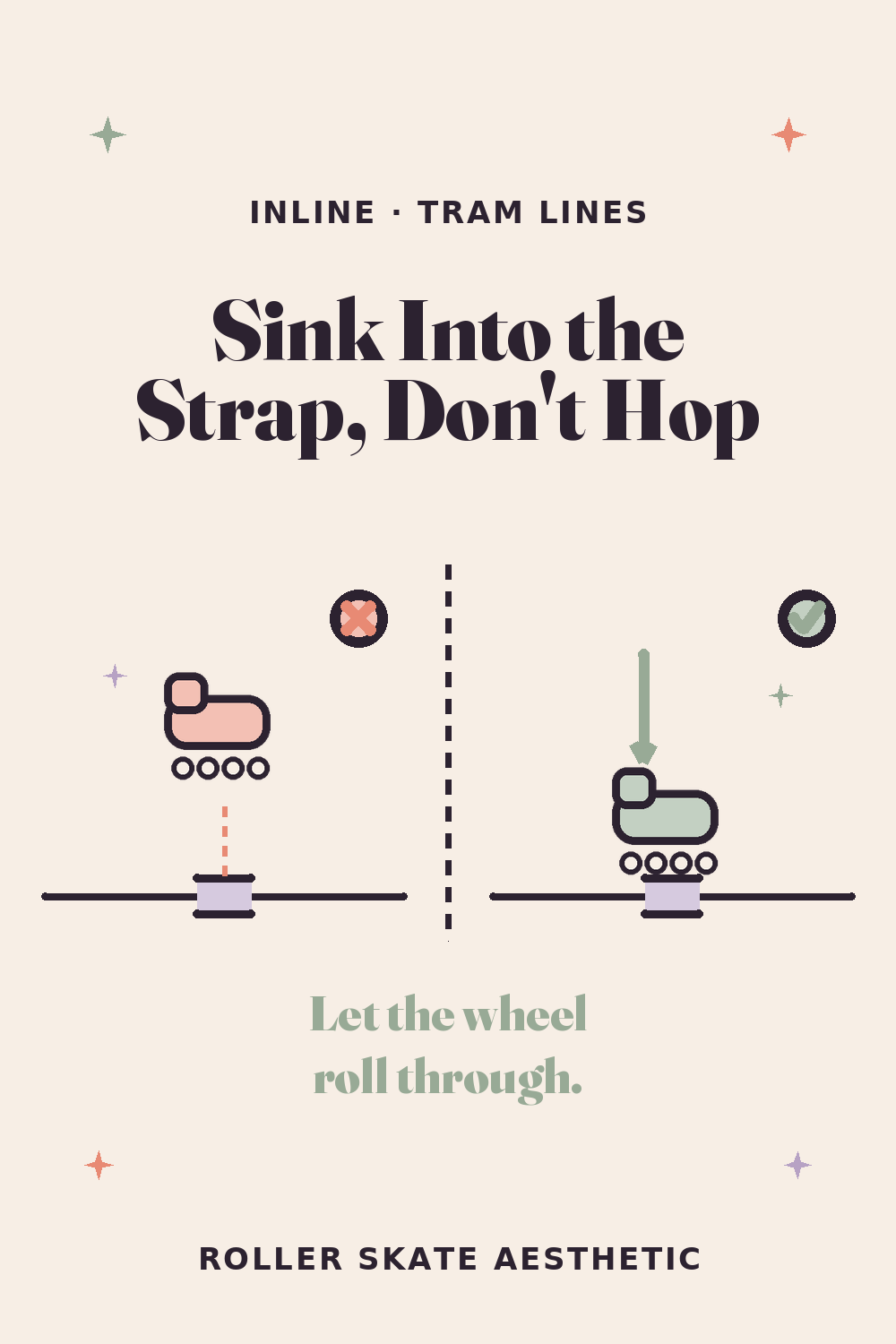 On One Foot, Sink Into the Strap Instead of Hopping the Rail