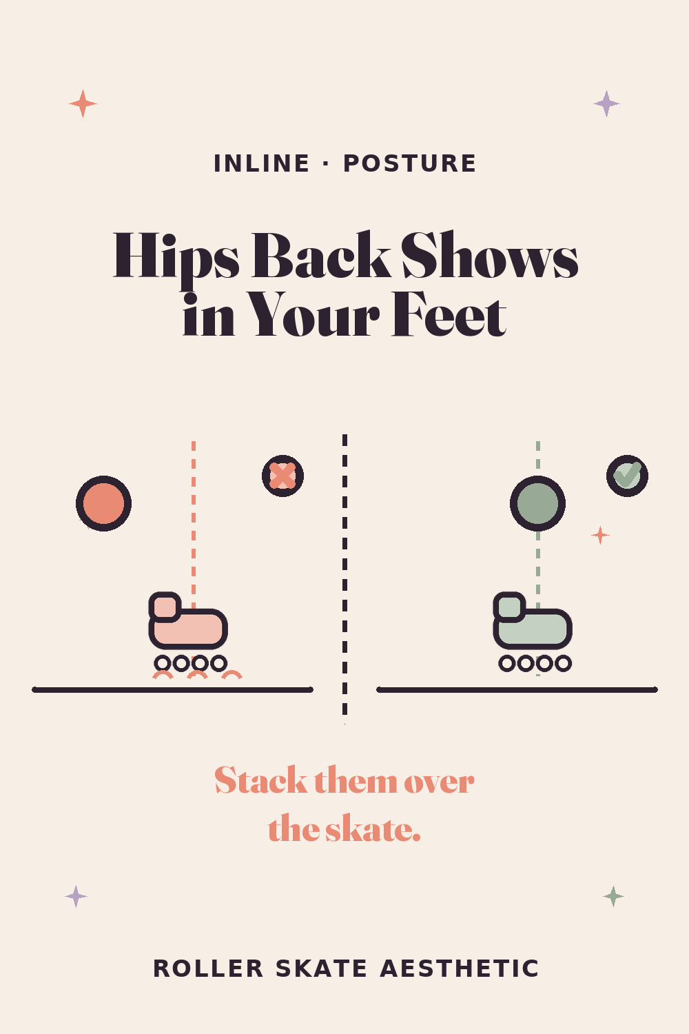 Hips Pushed Back Show Up as Tense, Scrunched Feet