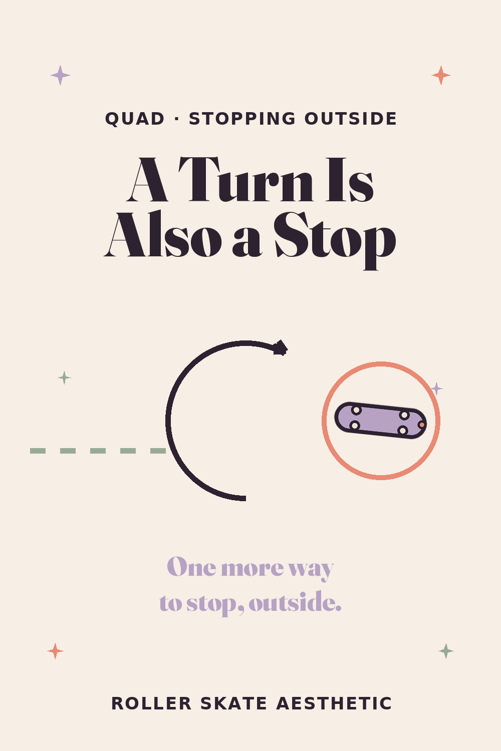 Outside on Quads, a Turn Is Also a Stop